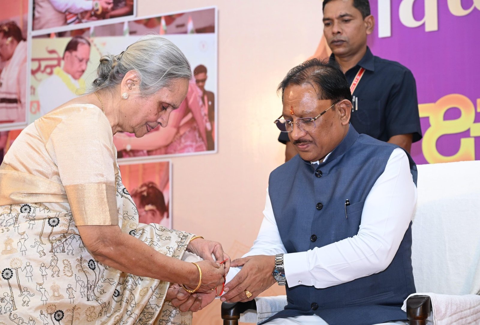 रक्षाबंधन पर मुख्यमंत्री निवास में गूंजा बहनों का स्नेह, साय ने कही बड़ी बात