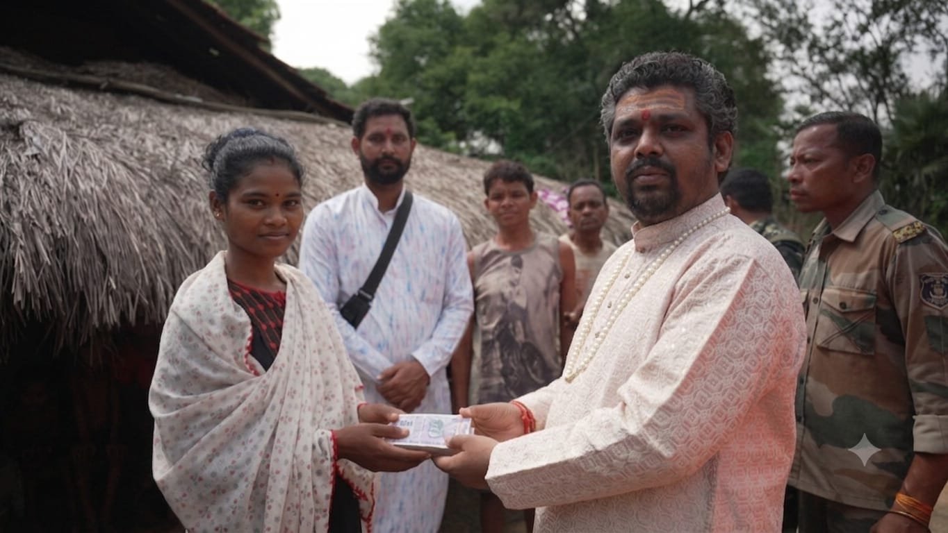 सुकमा में नक्सल पीड़ित परिवारों से मिले प्रेम साई गुरुजी, बांटा संबल