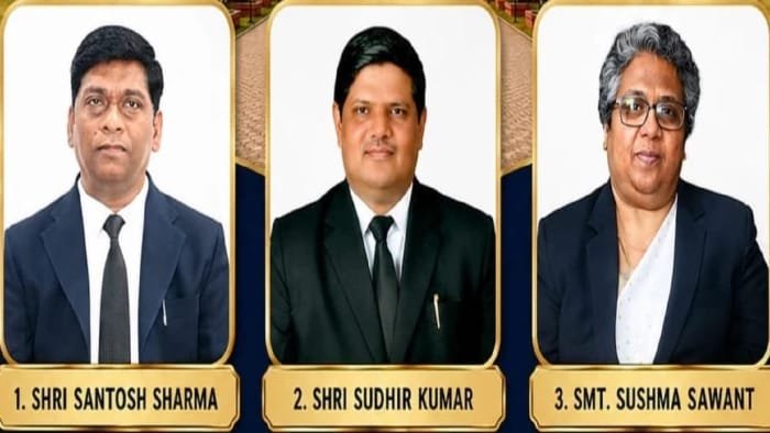 हाई कोर्ट को मिले तीन नए न्यायाधीश, केंद्र सरकार ने संतोष शर्मा, सुषमा सावंत और सुधीर कुमार की करी नियुक्त