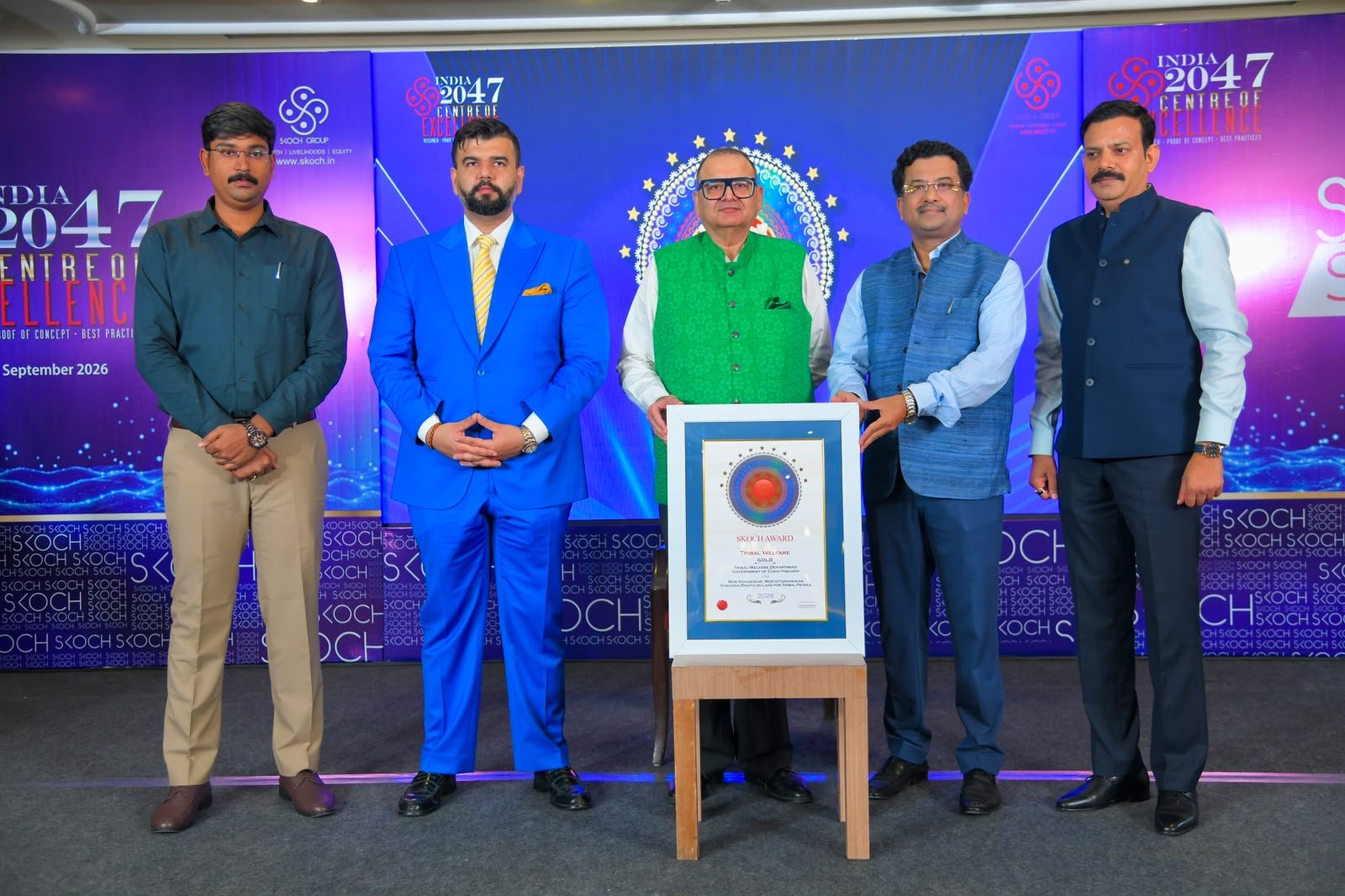छत्तीसगढ़ की जनजातीय विरासत को SKOCH Gold Award, दो बड़ी पहलें बनीं पहचान   