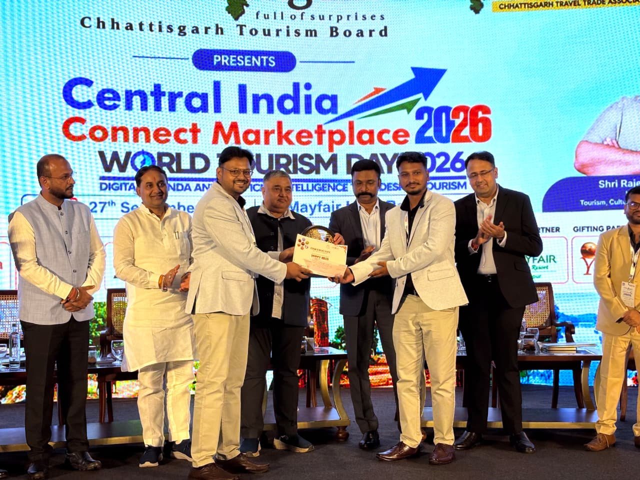 जशपुर की ट्रिप्पी हिल्स को मिला सर्वश्रेष्ठ एडवेंचर टूरिज्म अवॉर्ड 2026